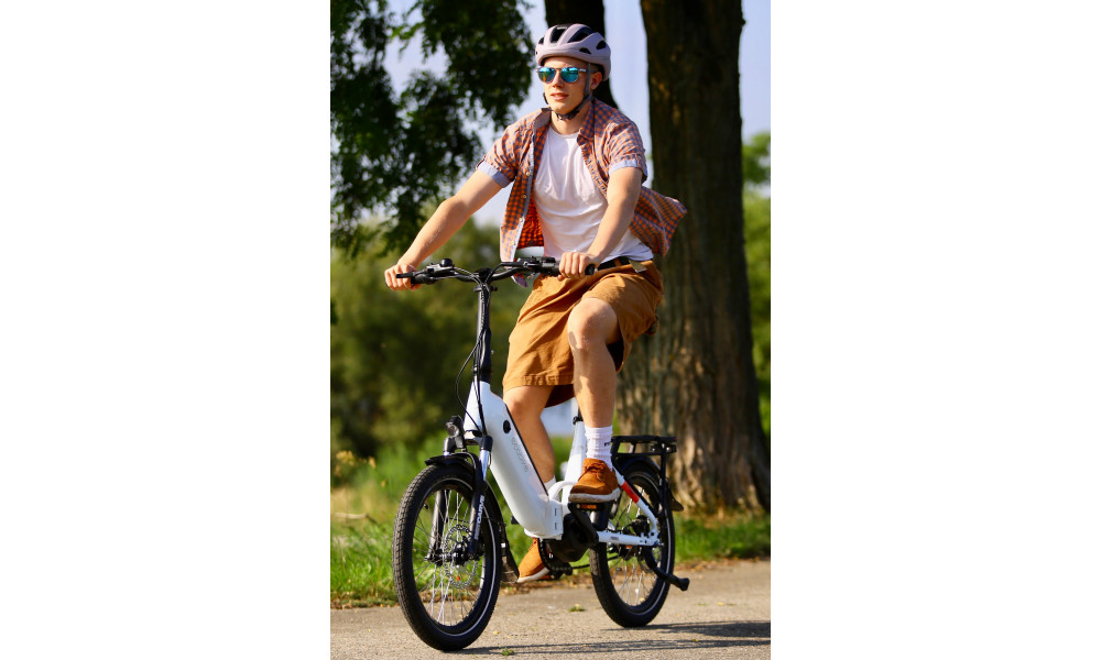 Elektrinis dviratis Ecobike Rhino Cruise White 630Wh - 32