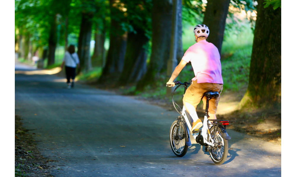 Elektrinis dviratis Ecobike Rhino Cruise White 630Wh - 48