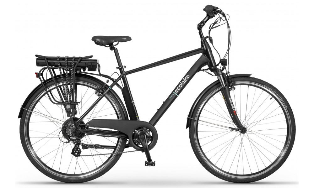 Elektrinis dviratis Ecobike Traffic 28 M Black 468Wh - 1