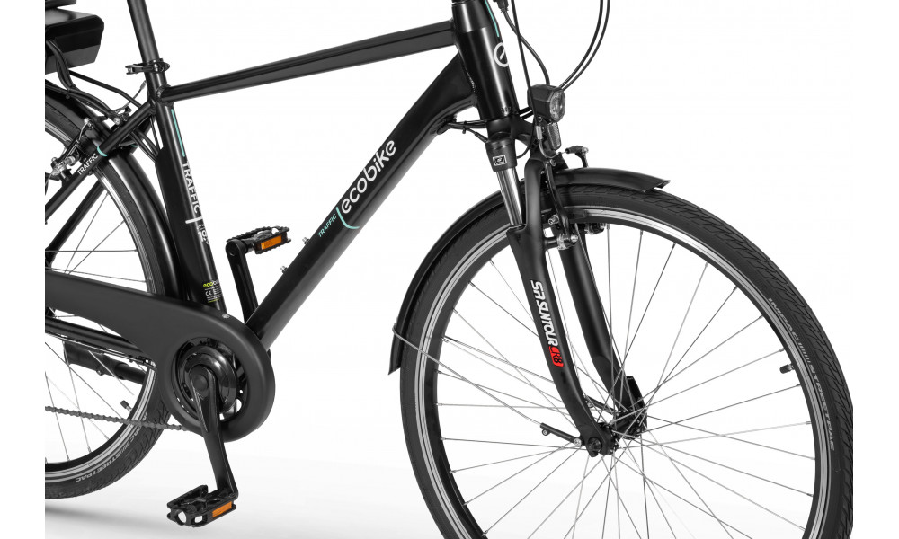 Elektrinis dviratis Ecobike Traffic 28 M Black 630Wh - 2