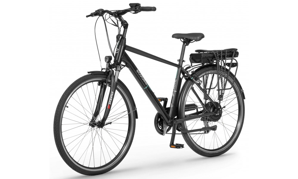 Elektrinis dviratis Ecobike Traffic 28 M Black 630Wh - 4