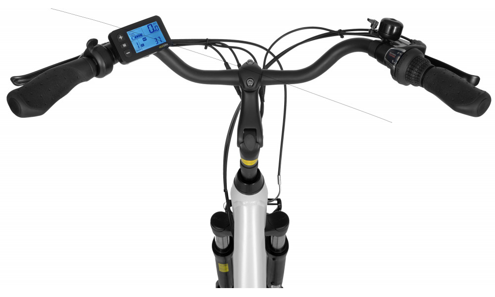 Elektrinis dviratis Ecobike Traffic White 468Wh - 6