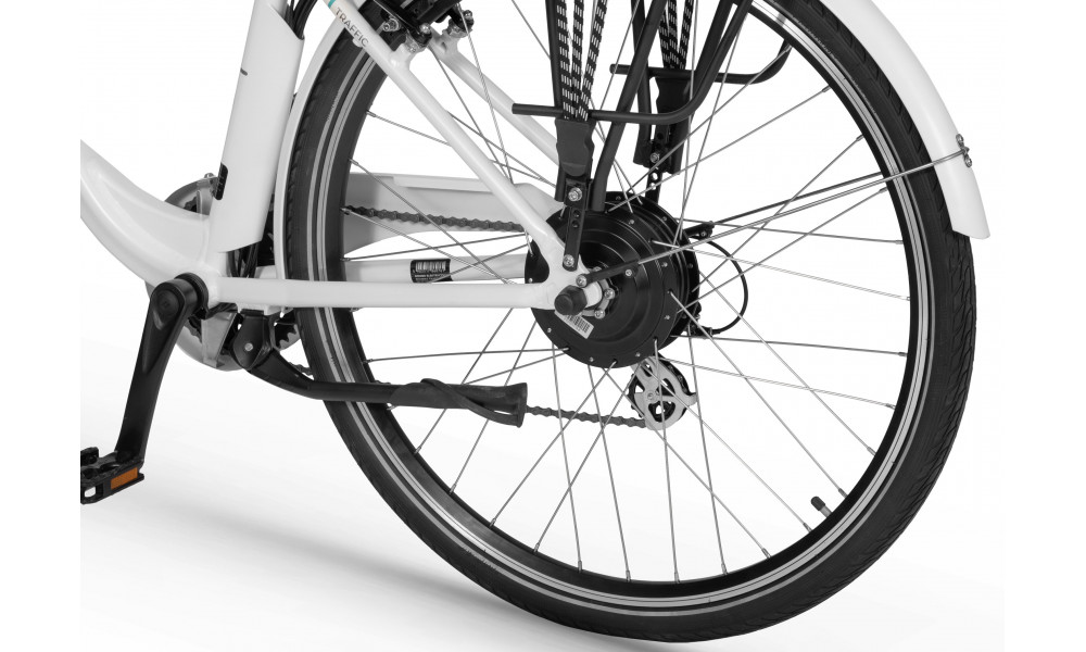 Elektrinis dviratis Ecobike Traffic White 468Wh - 9