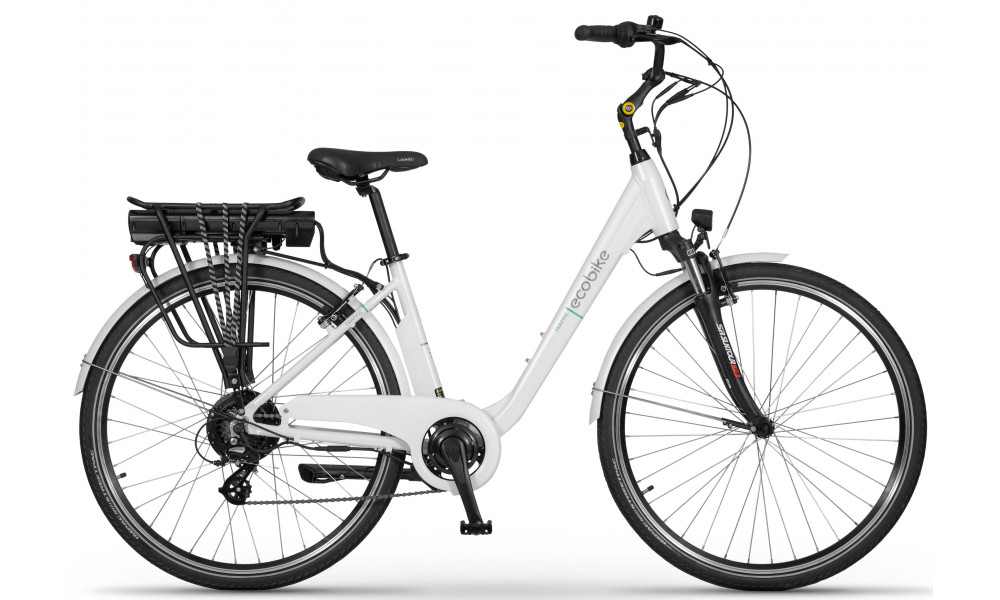 Elektrinis dviratis Ecobike Traffic White 522Wh - 1