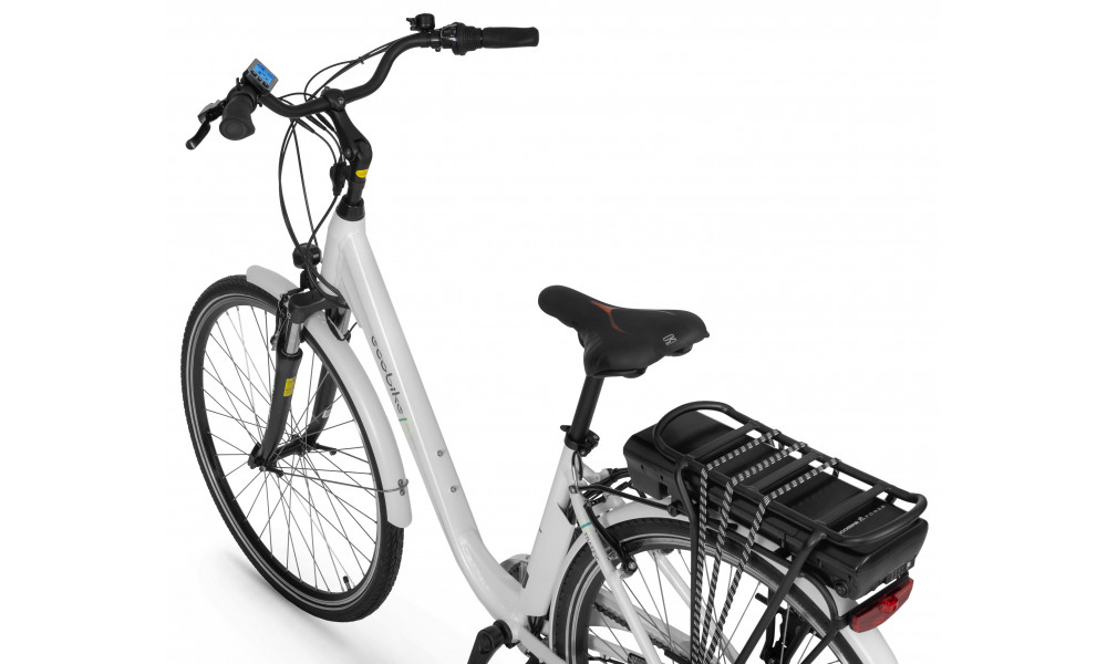 Elektrinis dviratis Ecobike Traffic White 522Wh - 5