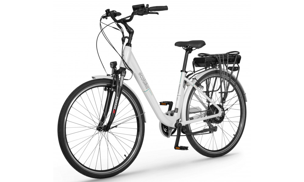 Elektrinis dviratis Ecobike Traffic White 630Wh - 3