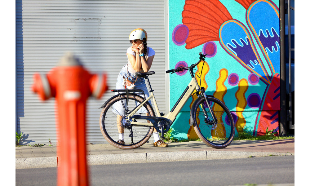 Elektrinis dviratis Ecobike X-City Cappuccino V3 504Wh - 5