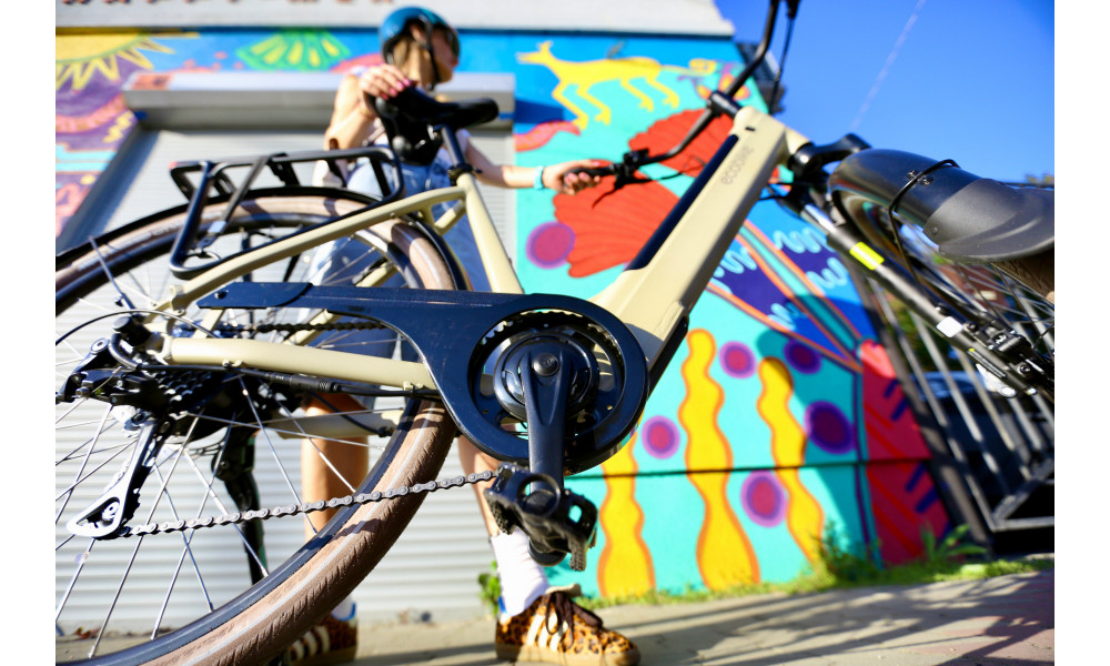 Elektrinis dviratis Ecobike X-City Cappuccino V3 504Wh - 6