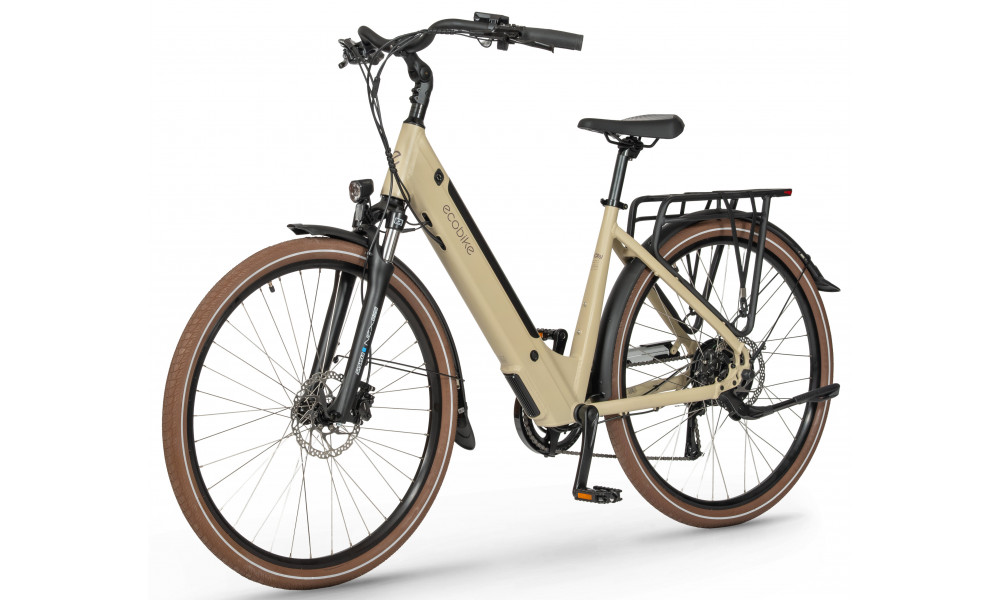 Elektrinis dviratis Ecobike X-City Cappuccino V3 504Wh - 11
