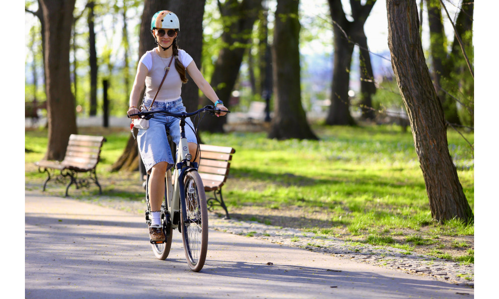 Elektrinis dviratis Ecobike X-City Cappuccino V3 504Wh - 36