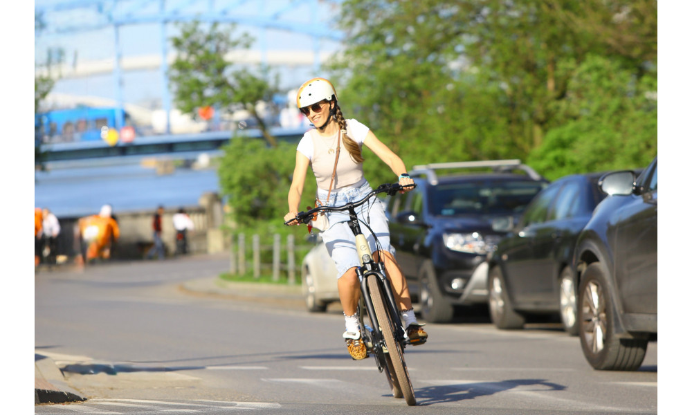 Elektrinis dviratis Ecobike X-City Cappuccino V3 630Wh - 26