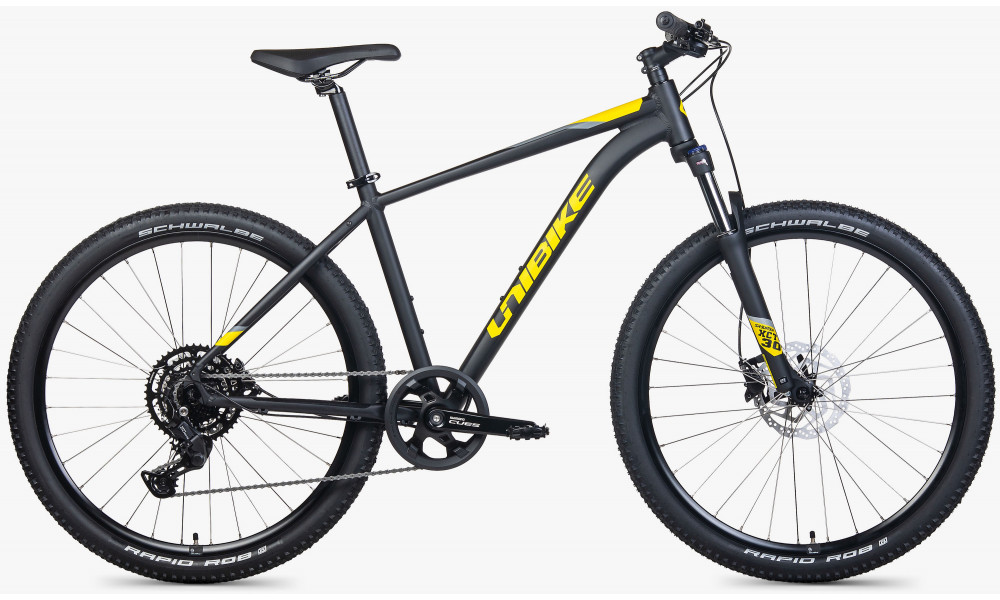 Dviratis Unibike Shadow 27.5 2026 black-yellow - 1