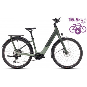 Elektrinis dviratis Cube Kathmandu Hybrid C:62 SLT 400X Easy Entry stellar'n'origanogreen 2025