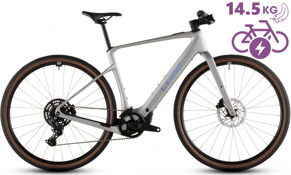 Elektrinis dviratis Cube Nulane Hybrid C:62 Race 400X sleekgrey'n'prism 2026 - 8