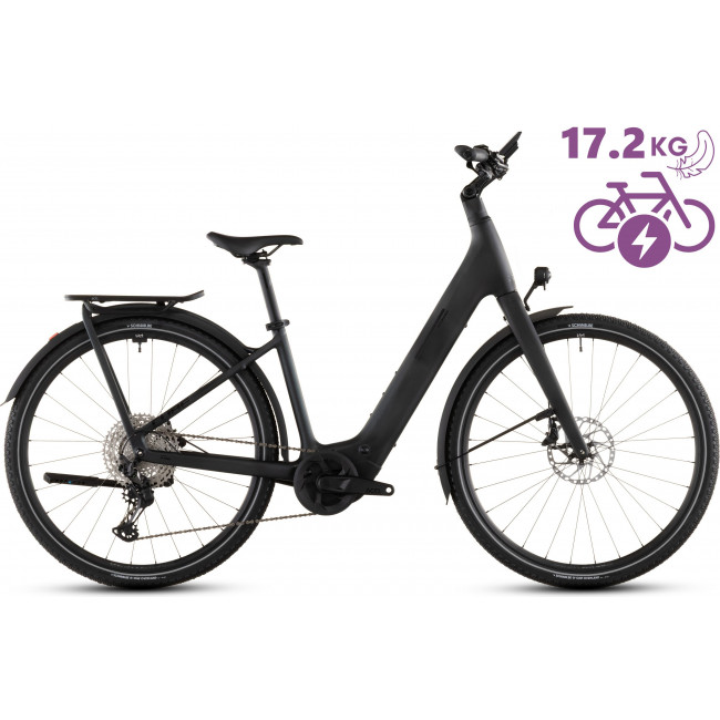Elektrinis dviratis Cube Kathmandu Hybrid C:62 SLX 400X Easy Entry liquidblack'n'bluedust 2026