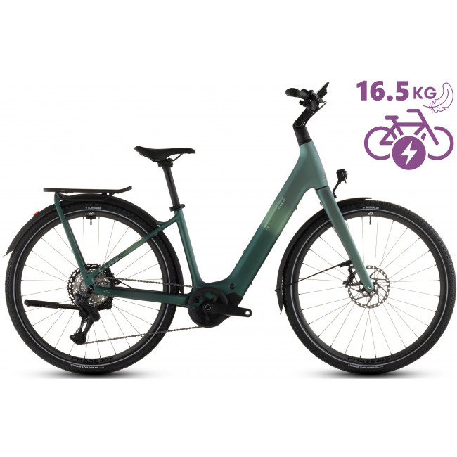 Elektrinis dviratis Cube Kathmandu Hybrid C:62 SLT 400X Easy Entry seafoam'n'chrome 2026