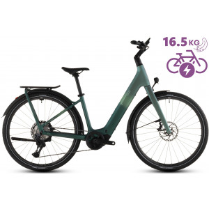 Elektrinis dviratis Cube Kathmandu Hybrid C:62 SLT 400X Easy Entry seafoam'n'chrome 2026