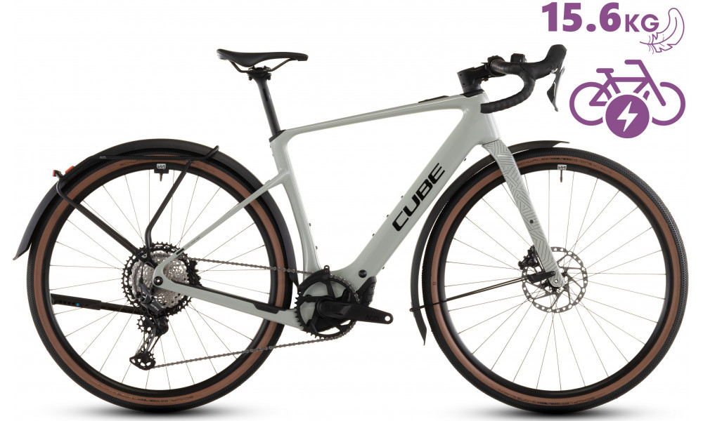 Elektrinis dviratis Cube Nuroad Hybrid C:62 Race 400X FE reedbeige'n'black 2026 - 9