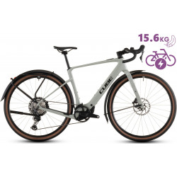 Elektrinis dviratis Cube Nuroad Hybrid C:62 Race 400X FE reedbeige'n'black 2026