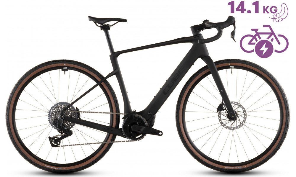 Elektrinis dviratis Cube Nuroad Hybrid C:62 EXC 400X blackline 2026 - 9