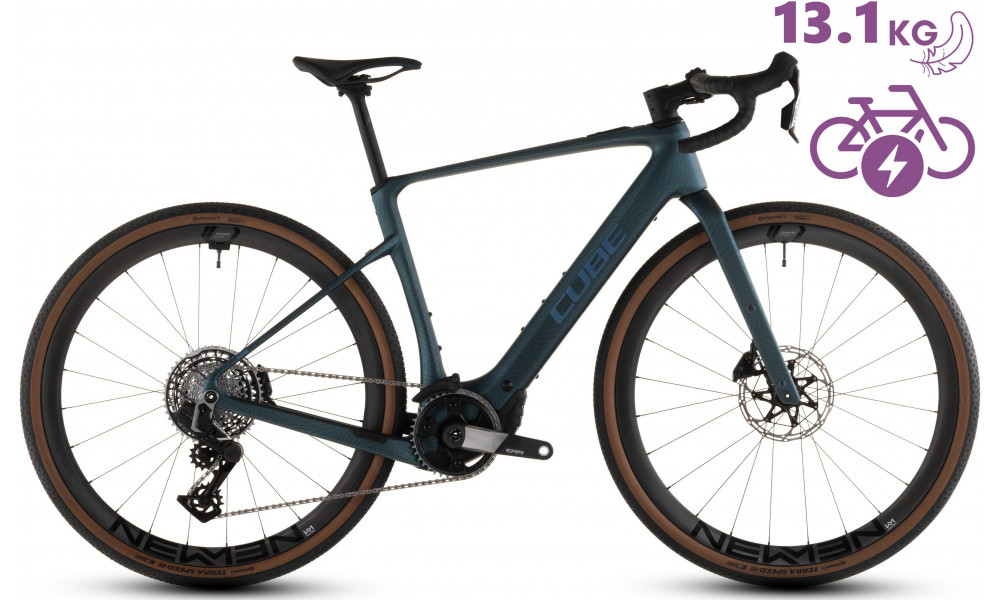 Elektrinis dviratis Cube Nuroad Hybrid C:62 SLT 400X royalgreen'n'crisscross 2026 - 9