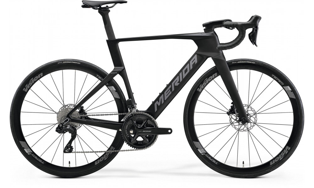 Dviratis Merida Reacto 5000 2027 silk black(gunmetal grey) 