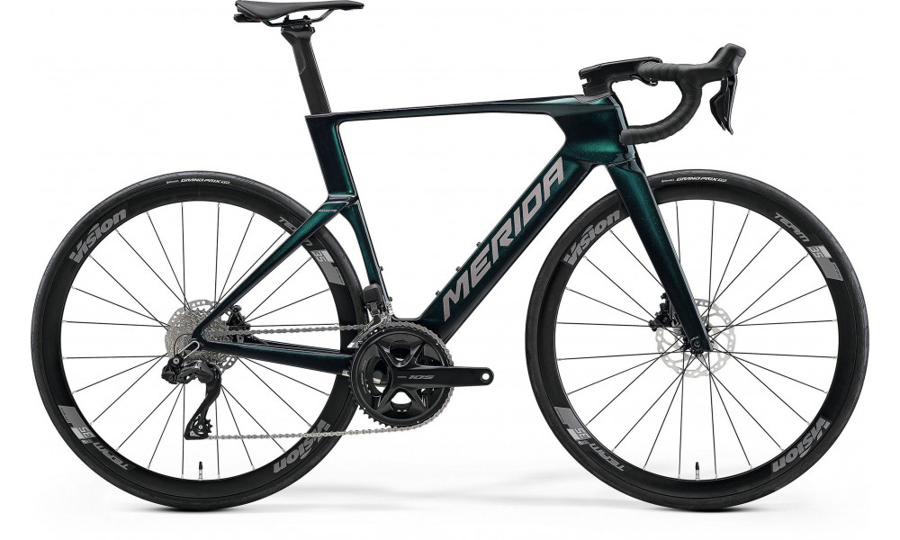Dviratis Merida Reacto 5000 2027 halo green(slate grey) 