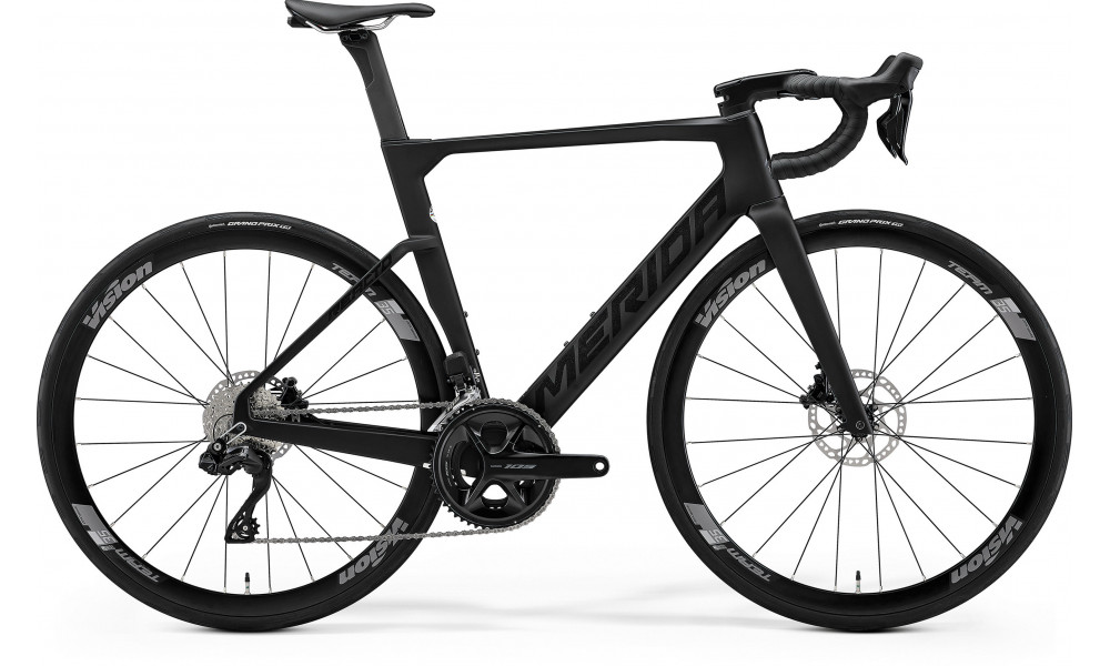 Dviratis Merida Reacto 5000 2026 silk black(glossy dark silver) 