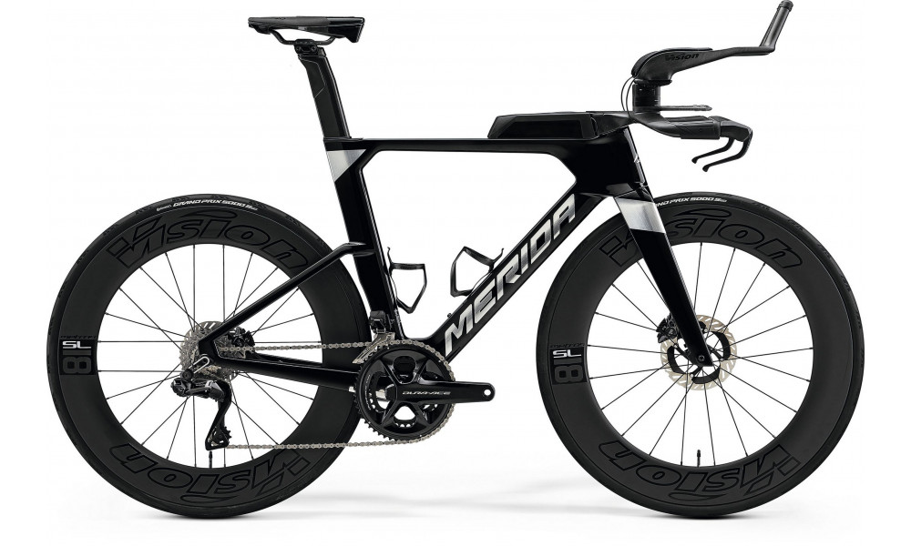 Dviratis Merida Time Warp TRI 10K 2026 metallic black(flash bcp) 