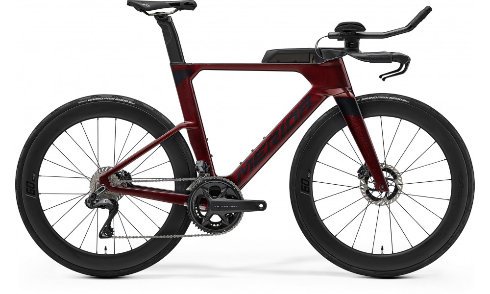 Dviratis Merida Time Warp TRI Limited 2026 burgundy red(black) 