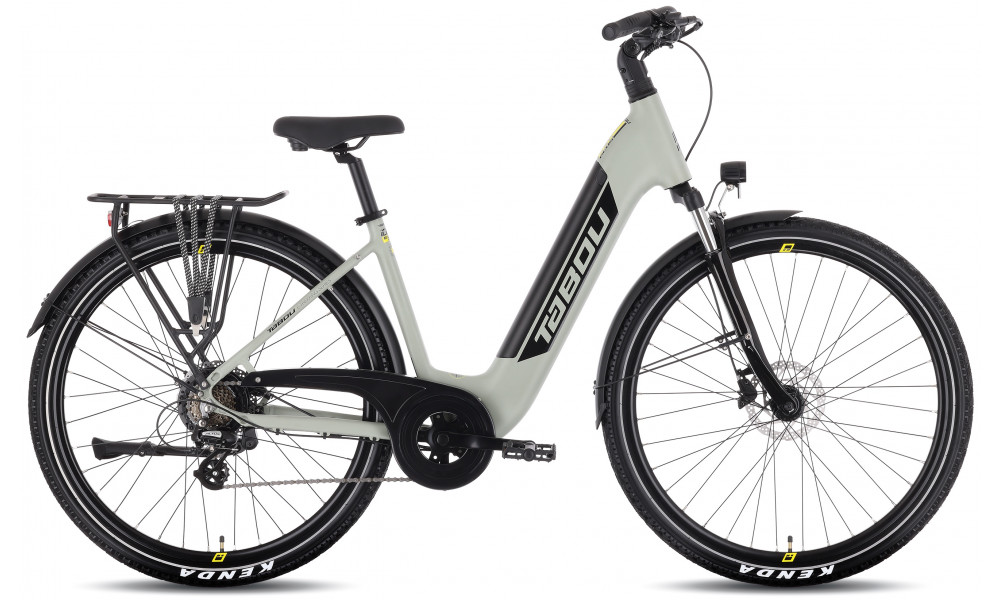 Elektrinis dviratis Tabou Mono UP ECO Plus grey-yellow - 1