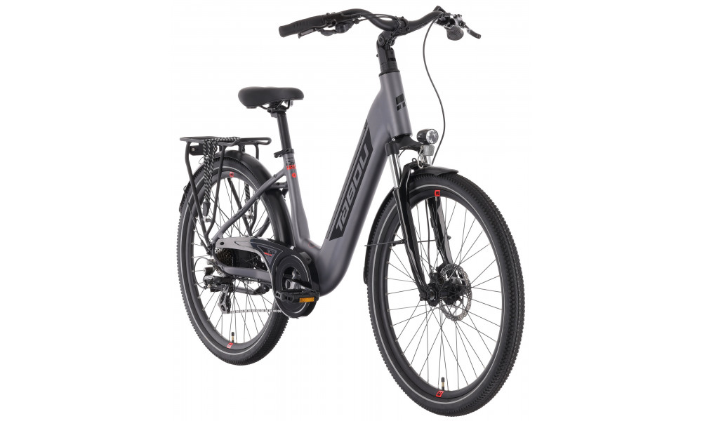 Elektrinis dviratis Tabou Mono UP ECO Plus 26 anthracite-red - 2