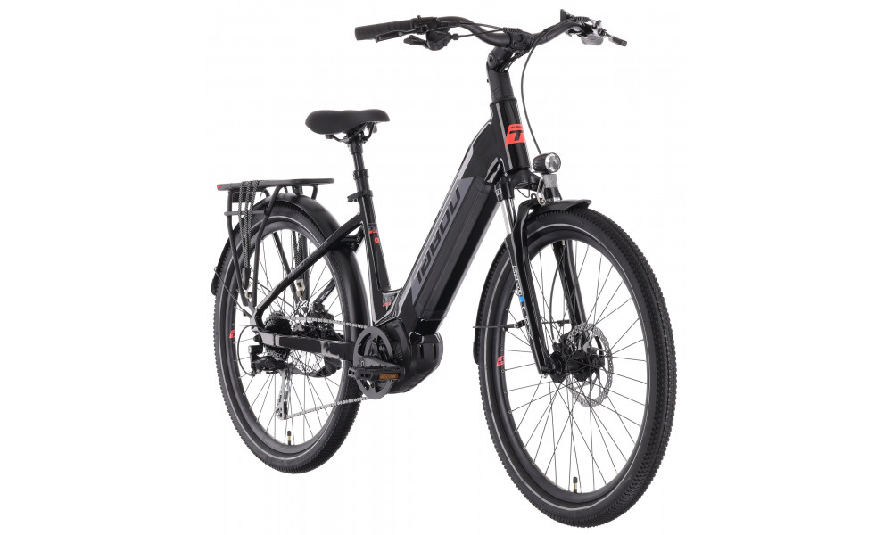 Elektrinis dviratis Tabou Mono UP 2.0 26 black-red - 2