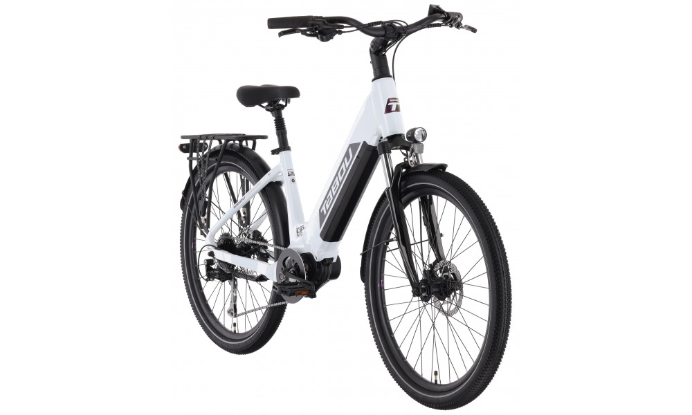 Elektrinis dviratis Tabou Mono UP 1.0 Plus 26 white-purple - 2