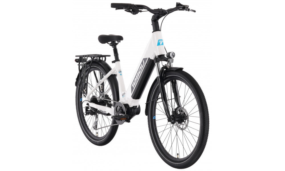 Elektrinis dviratis Tabou Mono UP 1.0 Plus 26 white-turq - 2