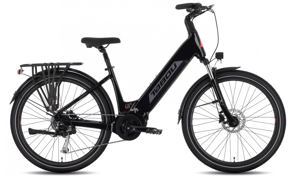 Elektrinis dviratis Tabou Mono UP 1.0 Plus 26 black-red - 1