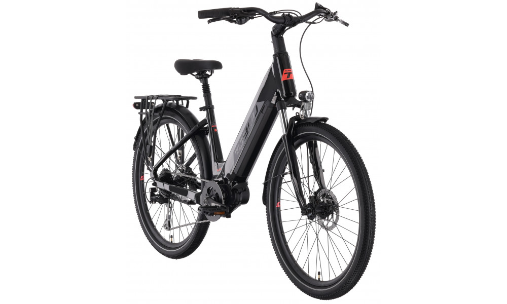 Elektrinis dviratis Tabou Mono UP 1.0 Plus 26 black-red - 2
