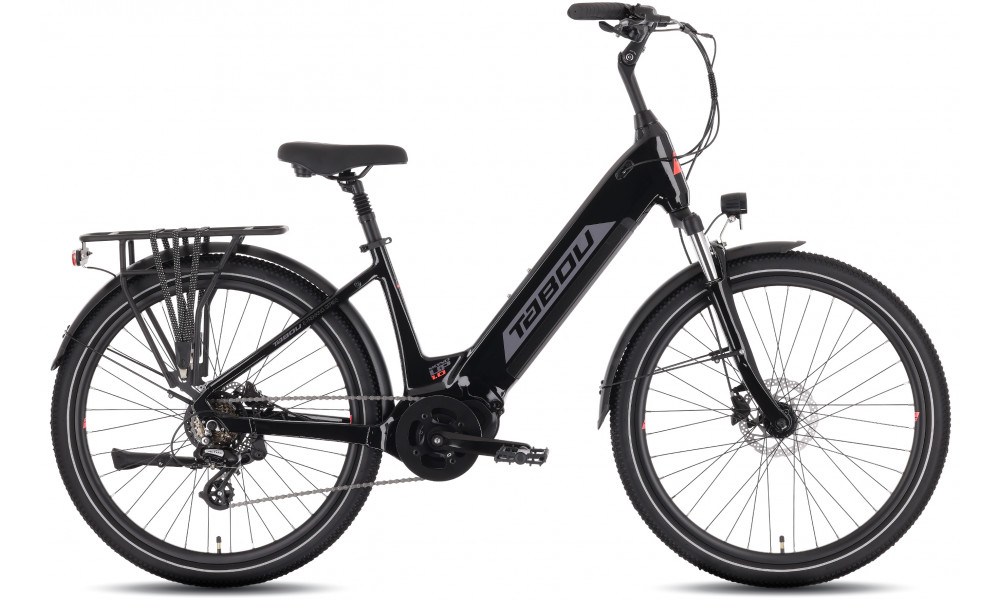 Elektrinis dviratis Tabou Mono UP 1.0 26 black-red - 1