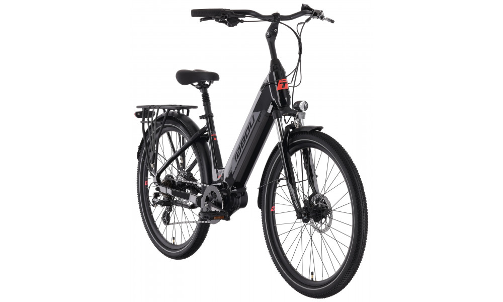 Elektrinis dviratis Tabou Mono UP 1.0 26 black-red - 2