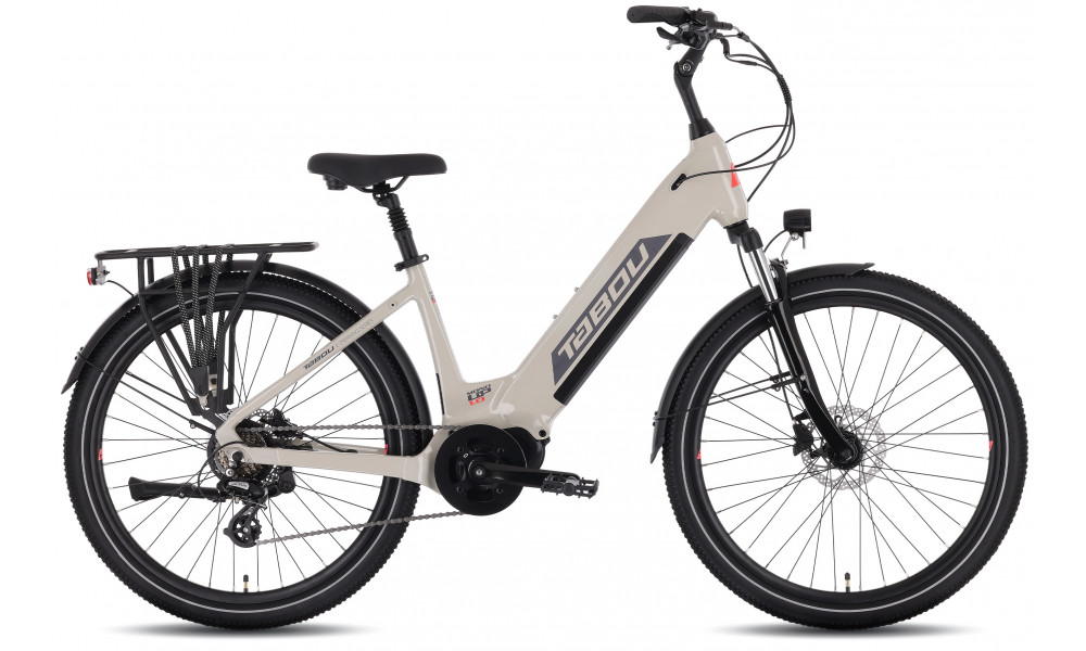 Elektrinis dviratis Tabou Mono UP 1.0 26 grey-red - 1