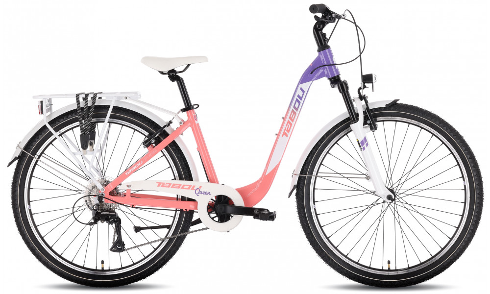 Dviratis Tabou Queen 26 pink-white - 1
