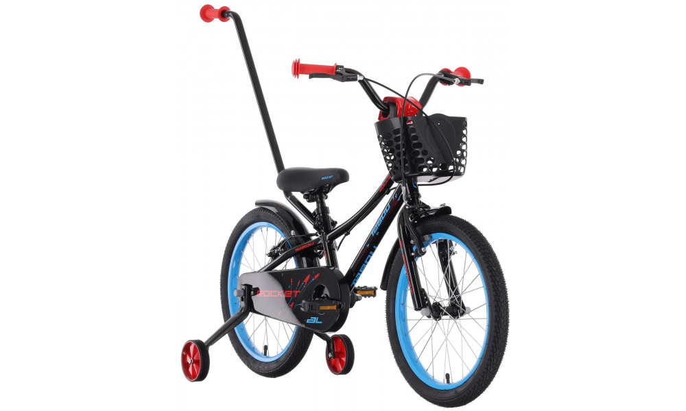 Dviratis Tabou Rocket AL 18 black-red - 2