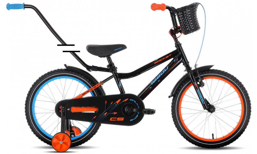 Dviratis Tabou Rocket CS 18 black-orange - 1