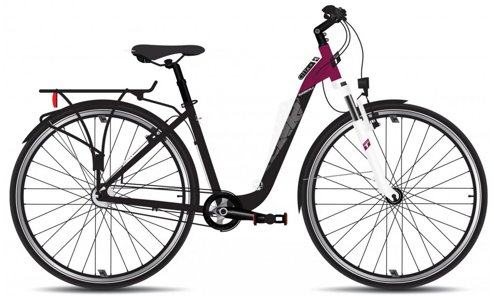Dviratis Tabou Citta 2 JR black-fuxxia 