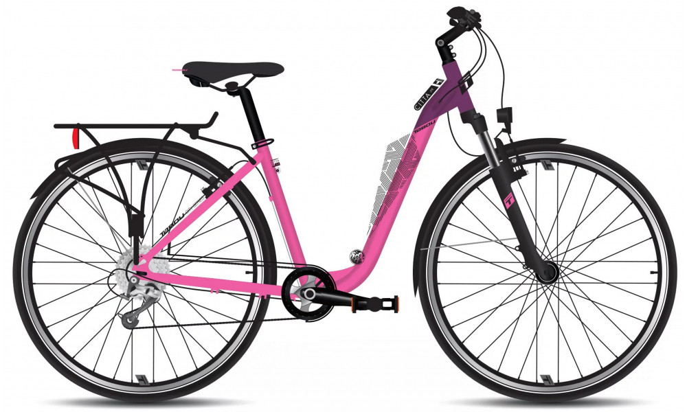 Dviratis Tabou Citta 1 JR pink-purple 