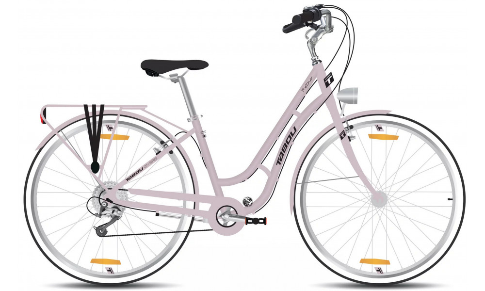 Dviratis Tabou Retro lavender-black 