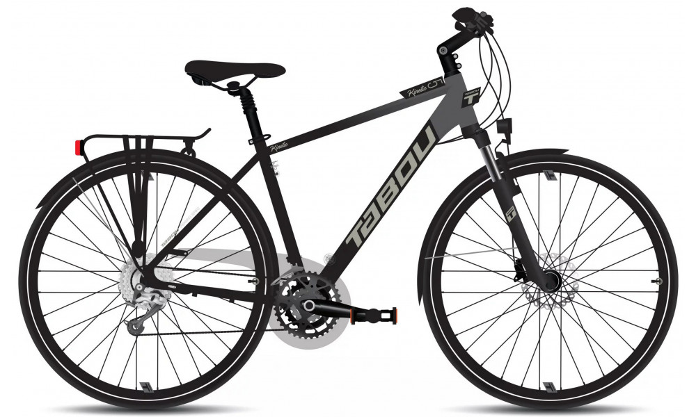 Dviratis Tabou Kinetic 5 black-anthracite 