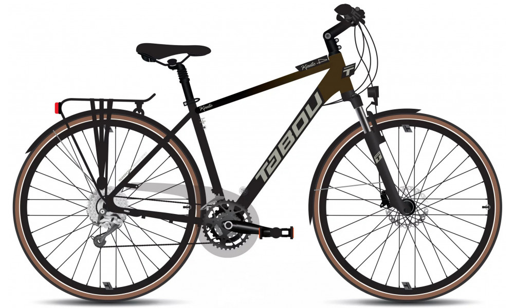 Dviratis Tabou Kinetic 4 black-brown 