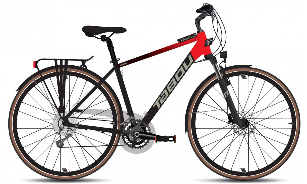 Dviratis Tabou Kinetic 3 black-red 