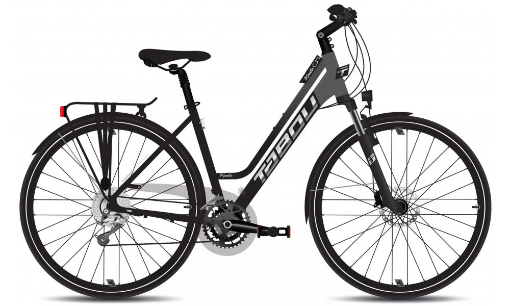 Dviratis Tabou Kinetic 5 W black-anthracite 